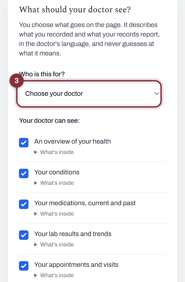 Choosing a doctor and what they can see